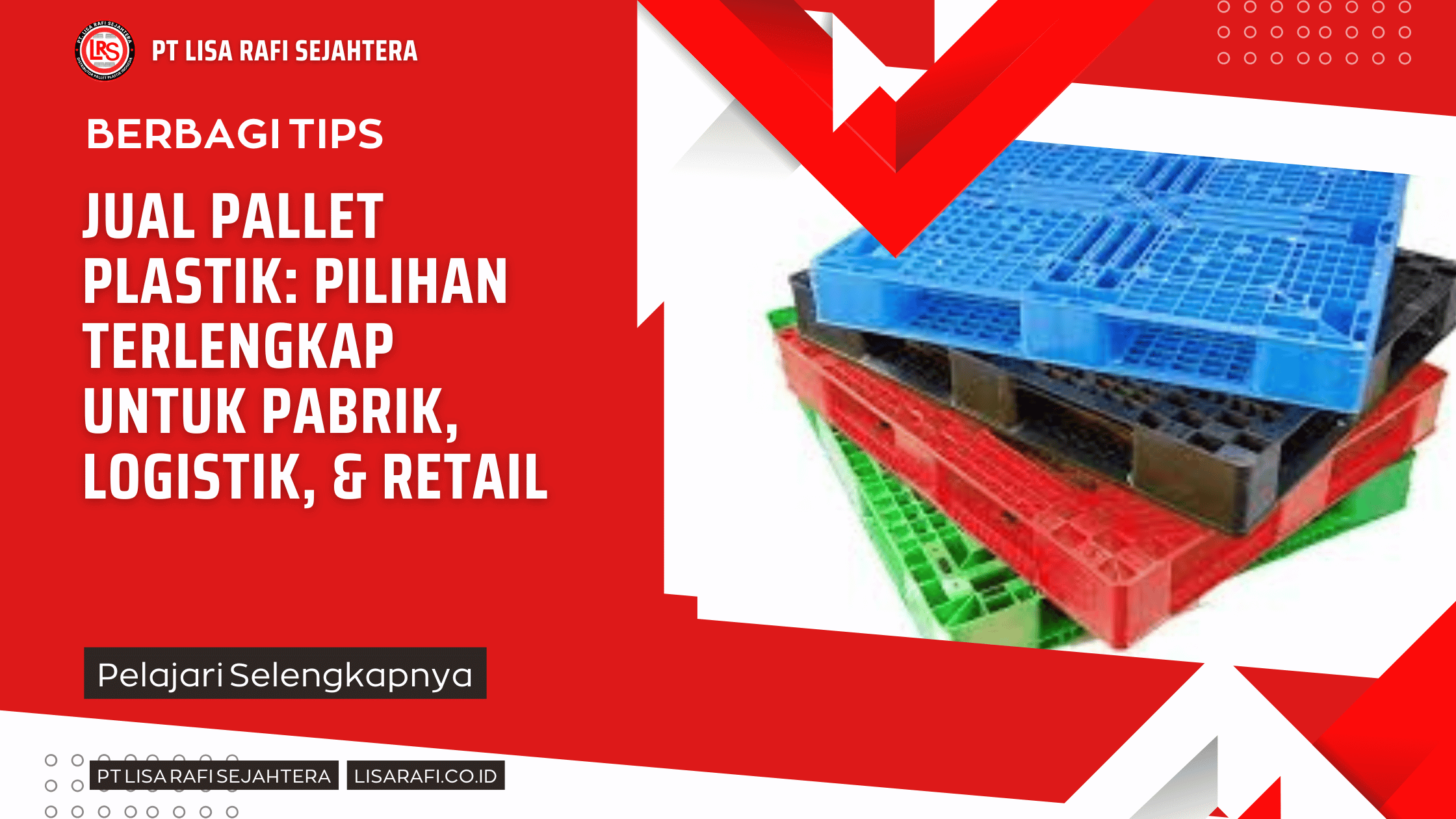 Jual Pallet Plastik Pilihan Terlengkap untuk Pabrik, Logistik, & Retail
