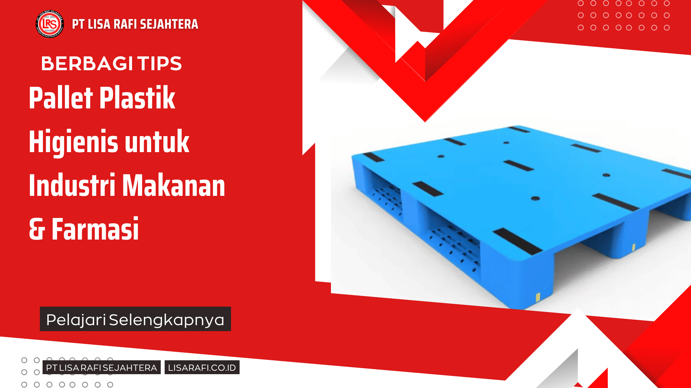 Pallet Plastik Higienis untuk Industri Makanan & Farmasi