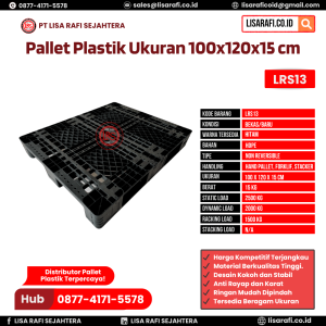 Pallet Plastik Bekas/Baru Ukuran 100x120x15 cm - LRS13