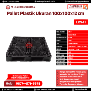 Pallet Plastik Bekas/Baru Ukuran 100x100x12 cm - LRS41