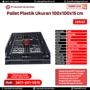 Pallet Plastik Bekas/Baru Ukuran 100x100x15 cm - LRS42