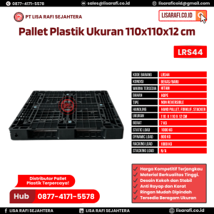 Pallet Plastik Bekas/Baru Ukuran 110x110x12 cm - LRS44