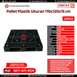 Pallet Plastik Bekas/Baru Ukuran 110x120x15 cm - LRS54