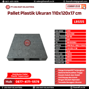 Pallet Plastik Bekas/Baru Ukuran 110x120x17 cm - LRS55