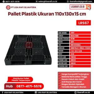 Pallet Plastik Bekas/Baru Ukuran 110x130x15 cm - LRS67