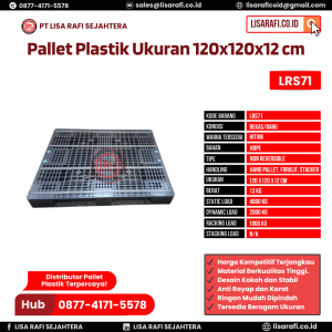 Pallet Plastik Bekas/Baru Ukuran 120x120x12 cm - LRS71