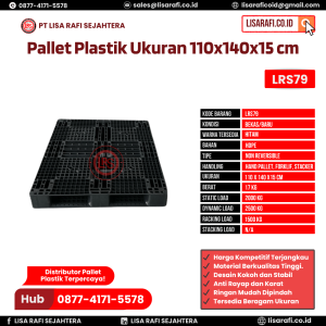 Pallet Plastik Bekas/Baru Ukuran 110x140x15 cm - LRS79