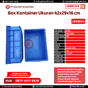 Box Container Bekas/Baru Ukuran 42x29x16 cm - LRSB04