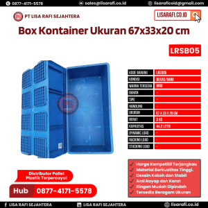 Box Container Bekas/Baru Ukuran 67x33x20 cm - LRSB05