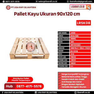 Pallet Kayu Bekas/Baru Ukuran 90x120 cm - LRSK08