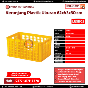 Keranjang Plastik Bekas/Baru Ukuran 62x43x30 cm - LRSR02